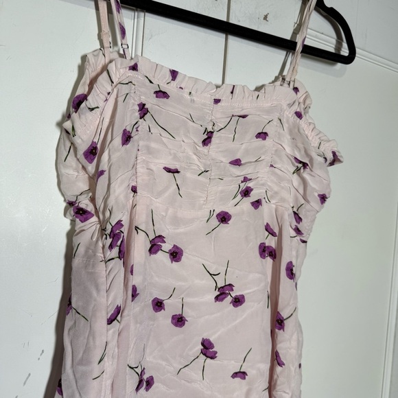 ASTR The Label Ryder Floral Minidress Pink A-Line Size Large Flowers Purple - Picture 9 of 14